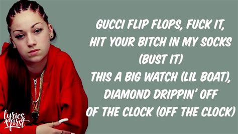 gucci flip flops bhad bhabie traduzione|gucci flip flops songs lyrics.